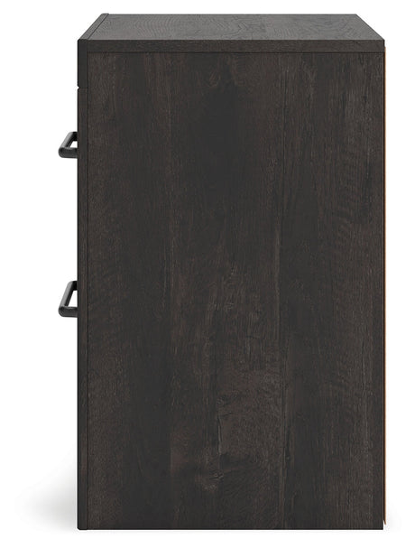Hollivern Dark Gray Nightstand by Ashley at Eve Furniture