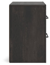 Hollivern Dark Gray Nightstand by Ashley at Eve Furniture