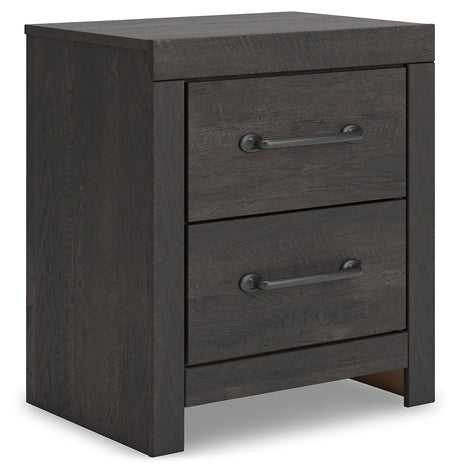 Hollivern Dark Gray Nightstand by Ashley at Eve Furniture