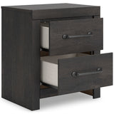 Hollivern Dark Gray Panel Bedroom Set by Ashley at Eve Furniture