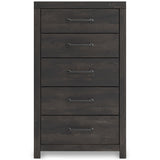 Hollivern Dark Gray Panel Bedroom Set by Ashley at Eve Furniture