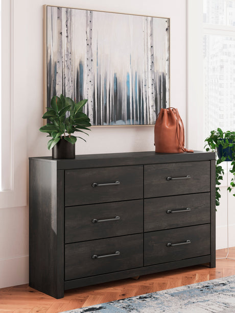 Hollivern Dark Gray Panel Bedroom Set by Ashley at Eve Furniture