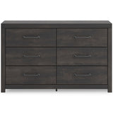 Hollivern Dark Gray Panel Bedroom Set by Ashley at Eve Furniture