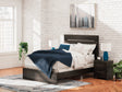 Hollivern Dark Gray Queen Panel Bed by Ashley at Eve Furniture