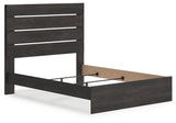Hollivern Dark Gray Queen Panel Bed by Ashley at Eve Furniture