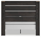 Hollivern Dark Gray Queen Panel Bed by Ashley at Eve Furniture