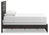 Hollivern Dark Gray Queen Panel Bed by Ashley at Eve Furniture