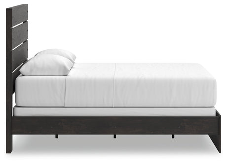 Hollivern Dark Gray Queen Panel Bed by Ashley at Eve Furniture