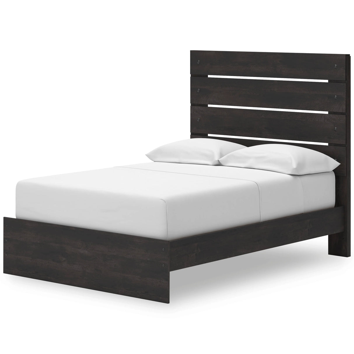 Hollivern Dark Gray Queen Panel Bed with Storage by Ashley at Eve Furniture