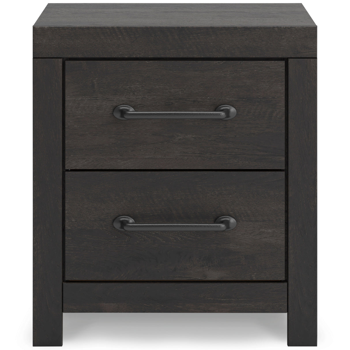 Hollivern Dark Gray Storage Panel Bedroom Set with 2 One-Side Drawers by Ashley at Eve Furniture