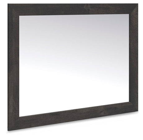 Hollivern Dark Gray Storage Panel Bedroom Set with 2 One-Side Drawers by Ashley at Eve Furniture