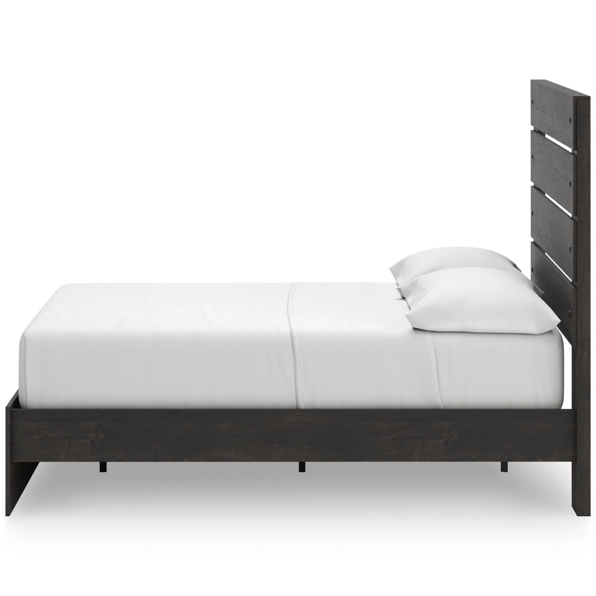 Hollivern Dark Gray Storage Panel Bedroom Set with 2 One-Side Drawers by Ashley at Eve Furniture