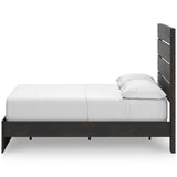 Hollivern Dark Gray Storage Panel Bedroom Set with 2 One-Side Drawers by Ashley at Eve Furniture