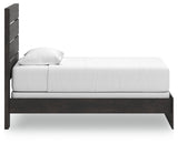 Hollivern Dark Gray Twin Panel Bed by Ashley at Eve Furniture