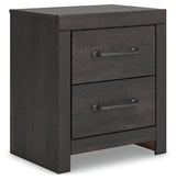 Hollivern Twin Panel Storage Bed with Mirrored Dresser, Chest and Nightstand in Dark Gray by Ashley at Eve Furniture