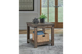 Hollum Rustic Brown End Table by Ashley at Eve Furniture