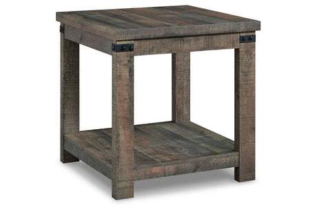 Hollum Rustic Brown Lift-top Coffee Table and 2 End Tables by Ashley at Eve Furniture