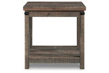 Hollum Rustic Brown Lift-top Coffee Table and 2 End Tables by Ashley at Eve Furniture