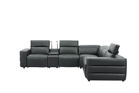 Holly Black Power Reclining Corner Sectional by New Era Innovations at Eve Furniture