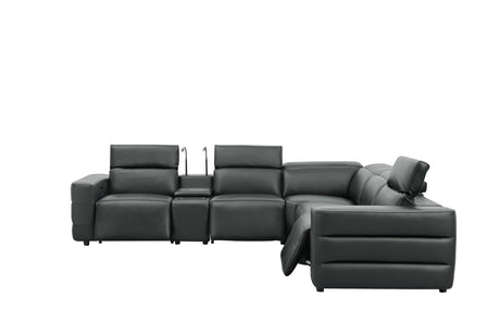 Holly Black Power Reclining Corner Sectional by New Era Innovations at Eve Furniture