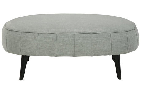 Hollyann Gray Oversized Accent Ottoman by Ashley at Eve Furniture