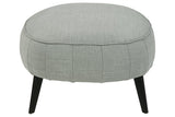 Hollyann Gray Oversized Accent Ottoman by Ashley at Eve Furniture