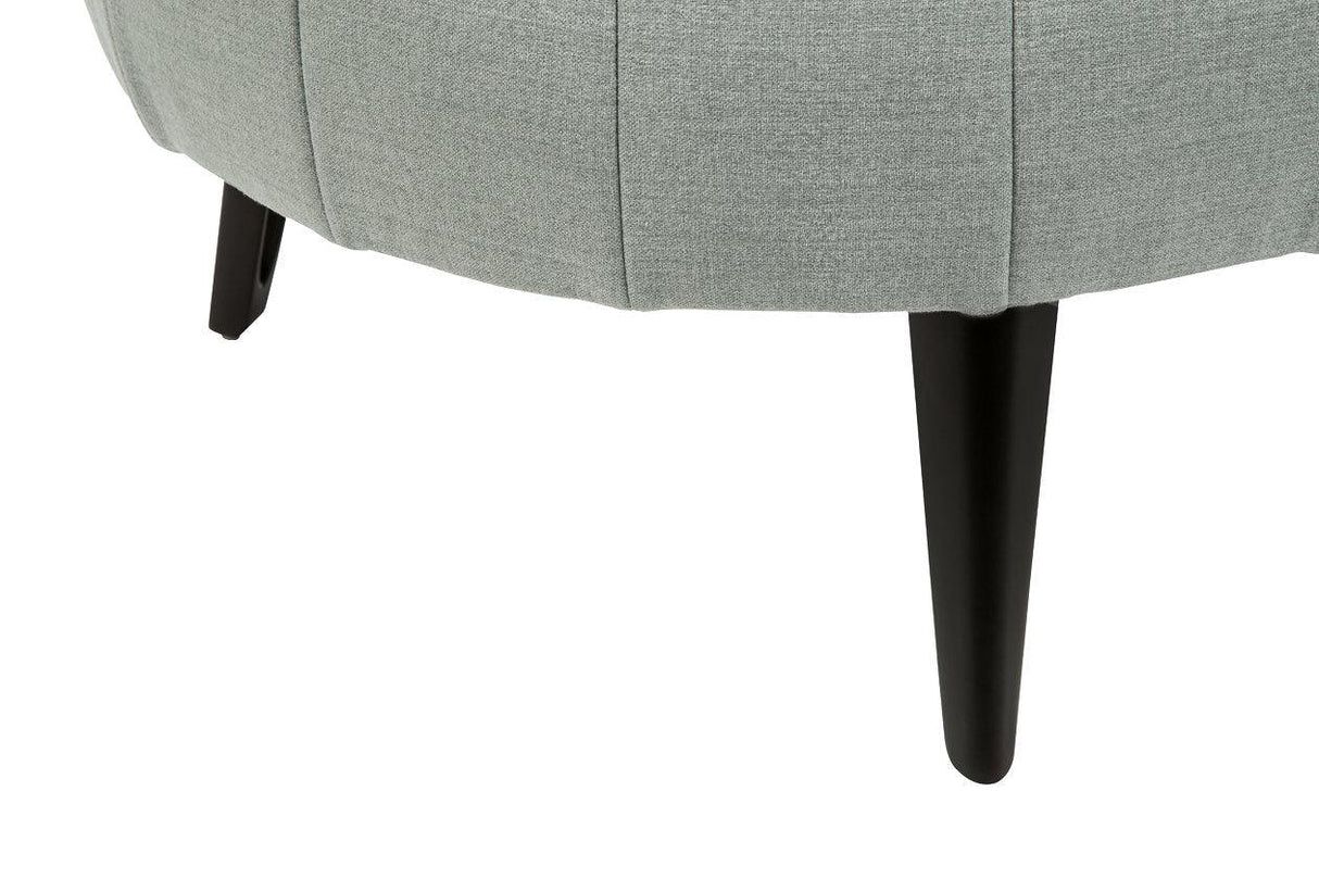 Hollyann Gray Oversized Accent Ottoman by Ashley at Eve Furniture
