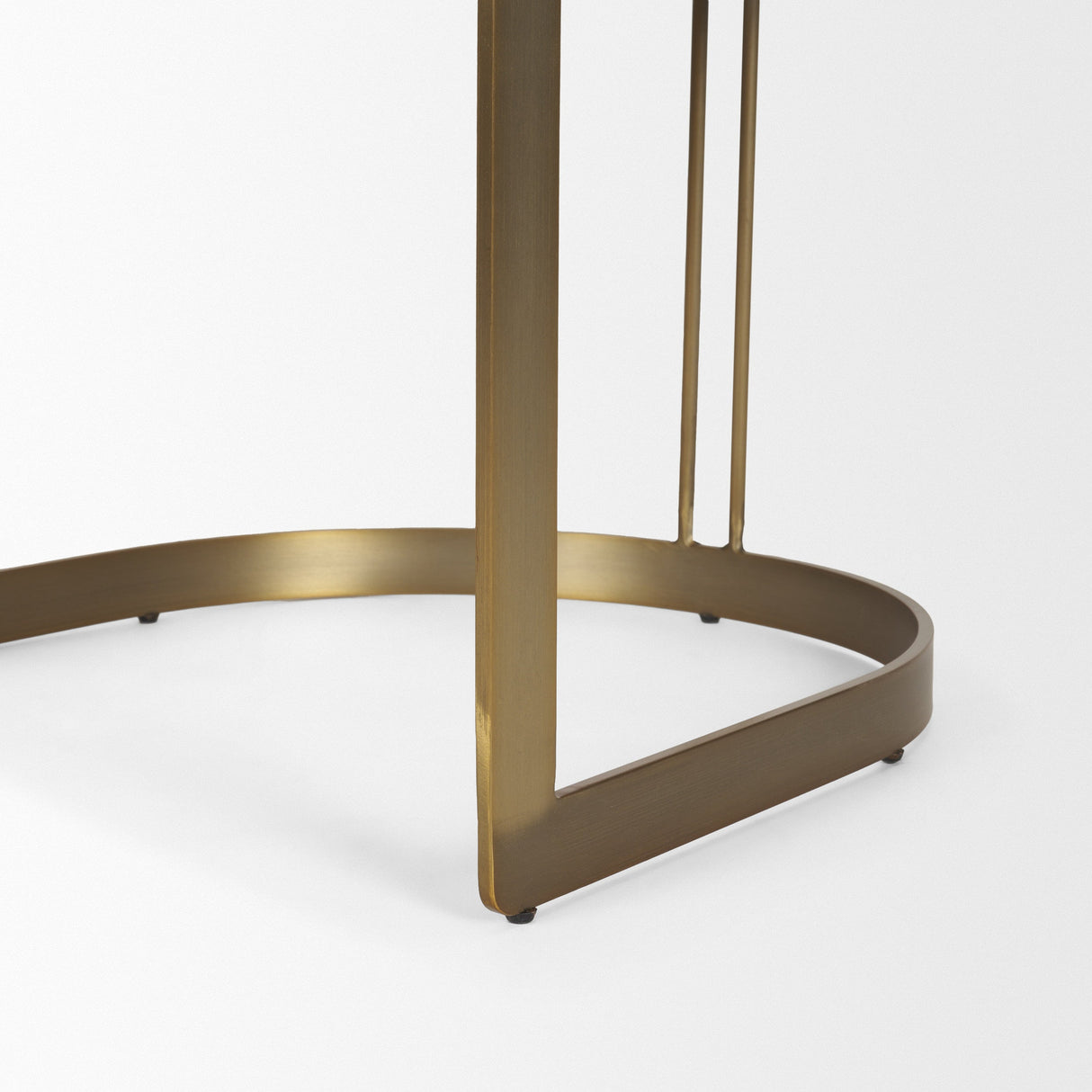 Hollyfield II Cream Fabric Seat W/ Gold Iron Frame Dining Chair by Mercana at Eve Furniture
