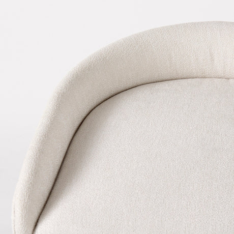 Hollyfield II Cream Fabric Seat W/ Gold Metal Base Bar Stool by Mercana at Eve Furniture