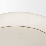 Hollyfield II Cream Fabric Seat W/ Gold Metal Base Bar Stool by Mercana at Eve Furniture