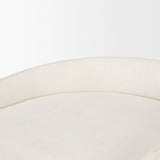 Hollyfield II Cream Fabric Seat W/ Gold Metal Base Counter Stool by Mercana at Eve Furniture