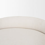 Hollyfield II Cream Fabric Seat W/ Gold Metal Base Counter Stool by Mercana at Eve Furniture