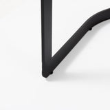 Hollyfield II Gray Fabric Seat W/ Gray Iron Frame Dining Chair by Mercana at Eve Furniture