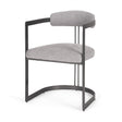 Hollyfield II Gray Fabric Seat W/ Gray Iron Frame Dining Chair by Mercana at Eve Furniture