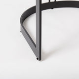 Hollyfield II Gray Fabric Seat W/ Gray Metal Base Bar Stool by Mercana at Eve Furniture