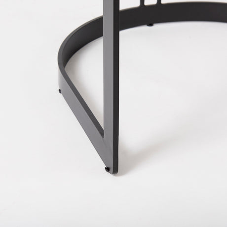 Hollyfield II Gray Fabric Seat W/ Gray Metal Base Bar Stool by Mercana at Eve Furniture