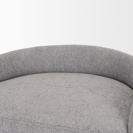 Hollyfield II Gray Fabric Seat W/ Gray Metal Base Bar Stool by Mercana at Eve Furniture