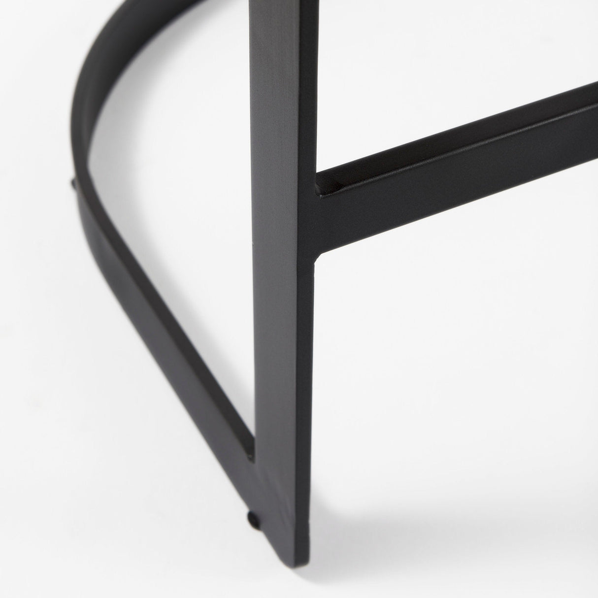 Hollyfield II Gray Fabric Seat W/ Gray Metal Base Counter Stool by Mercana at Eve Furniture