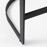 Hollyfield II Gray Fabric Seat W/ Gray Metal Base Counter Stool by Mercana at Eve Furniture