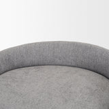 Hollyfield II Gray Fabric Seat W/ Gray Metal Base Counter Stool by Mercana at Eve Furniture