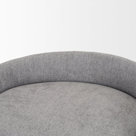 Hollyfield II Gray Fabric Seat W/ Gray Metal Base Counter Stool by Mercana at Eve Furniture