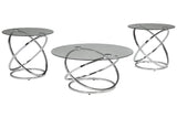 Hollynyx Chrome Finish Table by Ashley at Eve Furniture