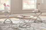 Hollynyx Chrome Finish Table by Ashley at Eve Furniture
