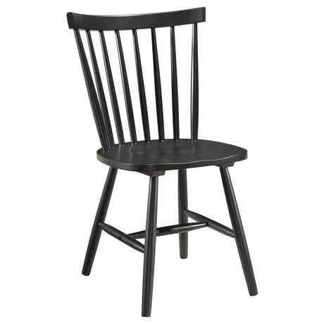 Hollyoak Windsor Spindle Back Dining Side Chairs Black (Set of 2) by Coaster at Eve Furniture