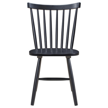Hollyoak Windsor Spindle Back Dining Side Chairs Black (Set of 2) by Coaster at Eve Furniture