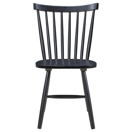 Hollyoak Windsor Spindle Back Dining Side Chairs Black (Set of 2) by Coaster at Eve Furniture