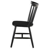 Hollyoak Windsor Spindle Back Dining Side Chairs Black (Set of 2) by Coaster at Eve Furniture