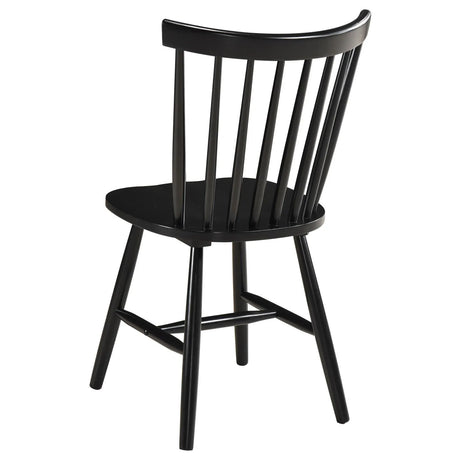 Hollyoak Windsor Spindle Back Dining Side Chairs Black (Set of 2) by Coaster at Eve Furniture