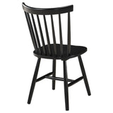 Hollyoak Windsor Spindle Back Dining Side Chairs Black (Set of 2) by Coaster at Eve Furniture