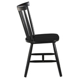Hollyoak Windsor Spindle Back Dining Side Chairs Black (Set of 2) by Coaster at Eve Furniture